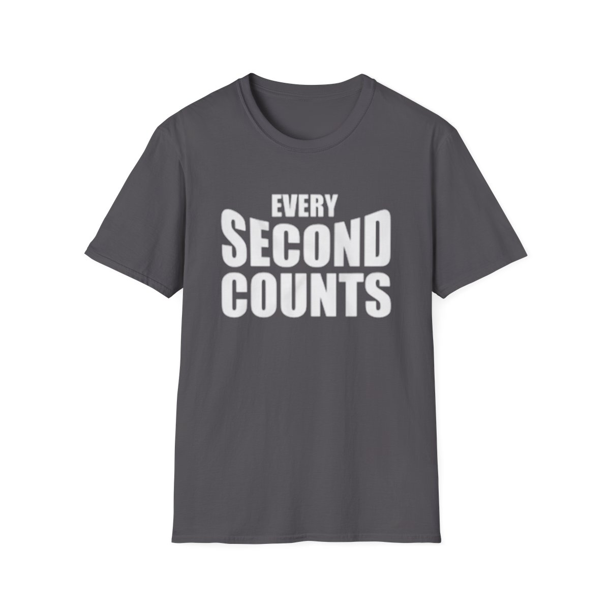 Every Second Counts T-Shirt | Bold Text Motivational Tee | The Bear - alternate angle 3, merchandise