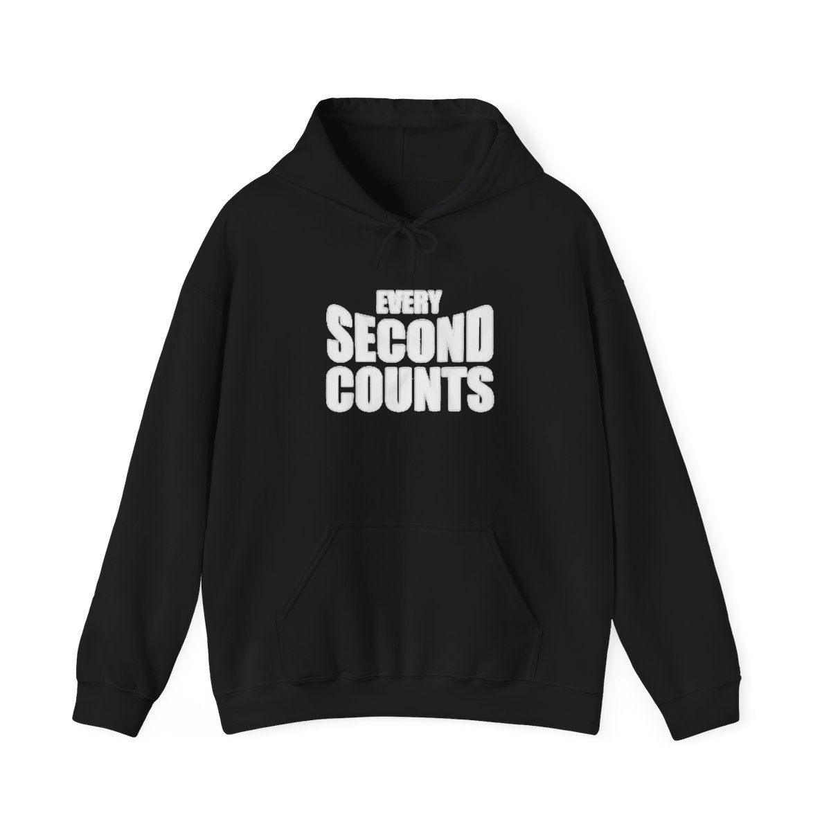 Every Second Counts Hoodie | Motivational Quote Pullover | The Bear