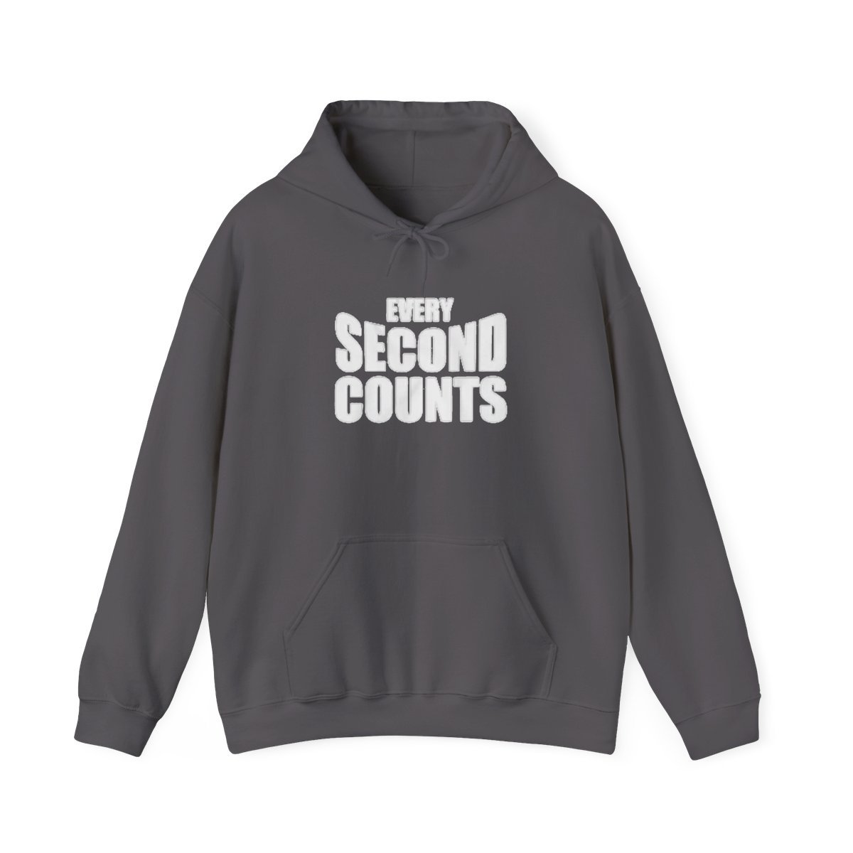 Every Second Counts Hoodie | Motivational Quote Pullover | The Bear - alternate angle 3, merchandise