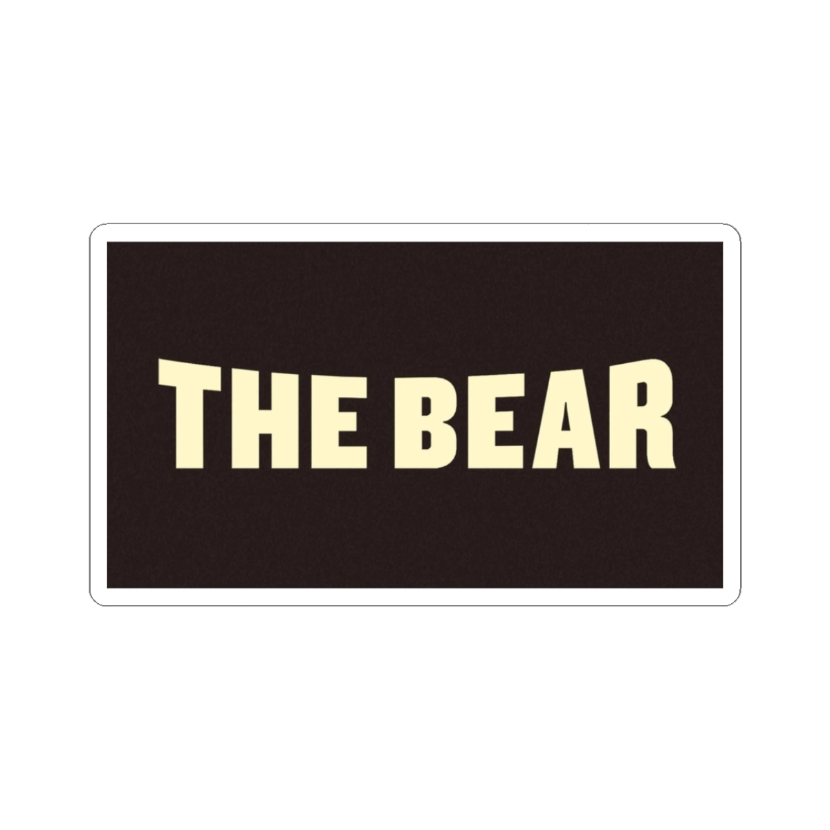 The Bear text sticker Kiss-Cut Sticker | bold vintage type laptop decal | The Bear