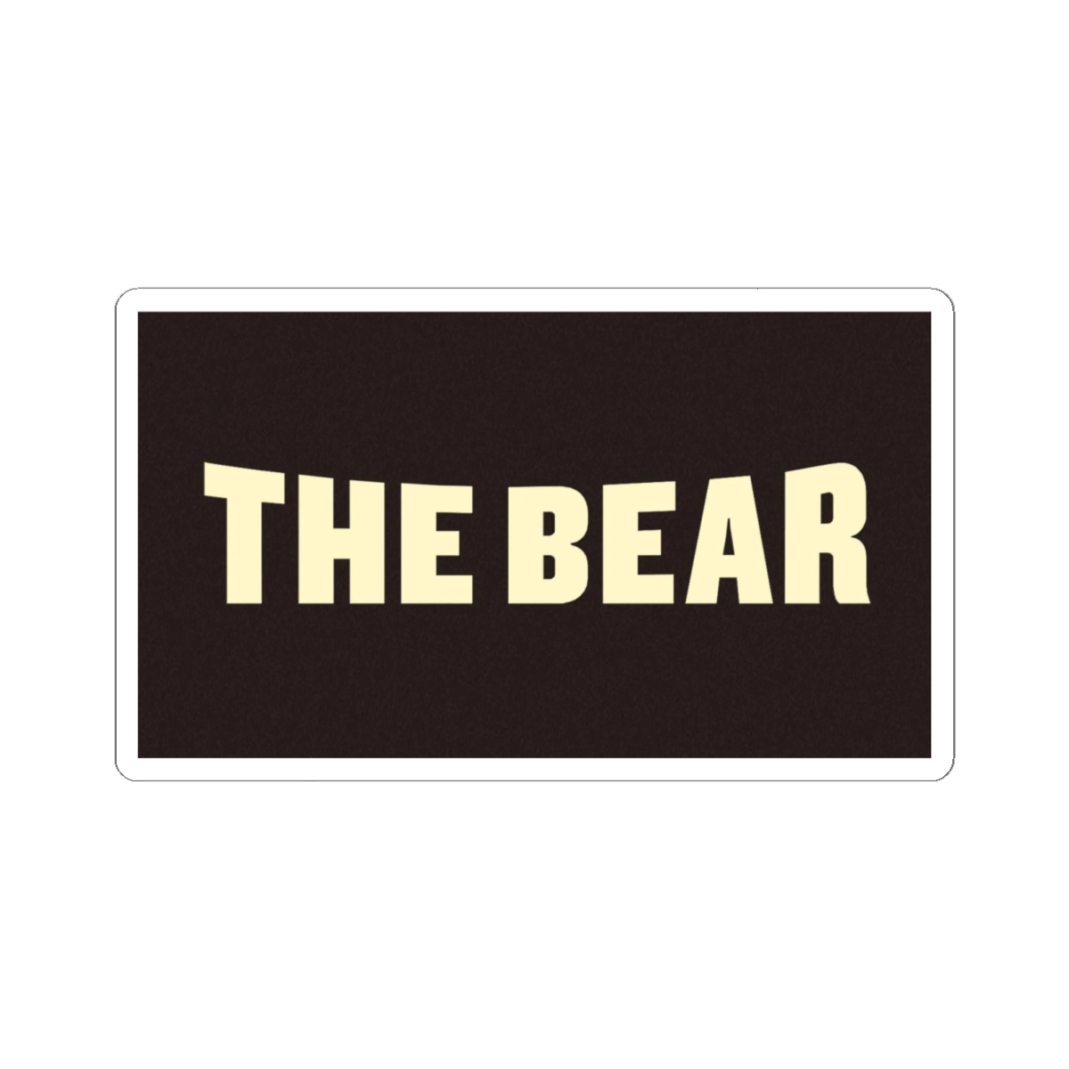 The Bear text sticker Kiss-Cut Sticker | bold vintage type laptop decal | The Bear
